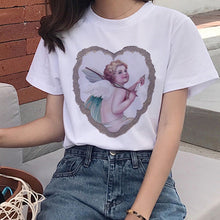 Load image into Gallery viewer, Harajuku Angel Kawaii T Shirt Women Ullzang Cute Baby Angels T-shirt 90s Graphic Aesthetic Tshirt Korean Style Top Tees Female