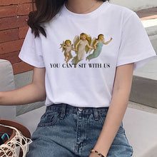 Load image into Gallery viewer, Harajuku Angel Kawaii T Shirt Women Ullzang Cute Baby Angels T-shirt 90s Graphic Aesthetic Tshirt Korean Style Top Tees Female