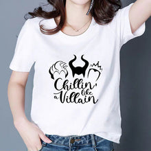 Load image into Gallery viewer, Plus Size Cool Print Tshirt Fascinating Summer Maleficent T shirt BAD GIRLS HAVE HAVE MORE FUN Harajuku Funny Graphic T-shirt