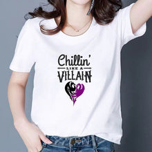Load image into Gallery viewer, Plus Size Cool Print Tshirt Fascinating Summer Maleficent T shirt BAD GIRLS HAVE HAVE MORE FUN Harajuku Funny Graphic T-shirt
