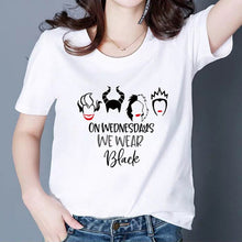 Load image into Gallery viewer, Plus Size Cool Print Tshirt Fascinating Summer Maleficent T shirt BAD GIRLS HAVE HAVE MORE FUN Harajuku Funny Graphic T-shirt