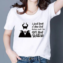Load image into Gallery viewer, Plus Size Cool Print Tshirt Fascinating Summer Maleficent T shirt BAD GIRLS HAVE HAVE MORE FUN Harajuku Funny Graphic T-shirt