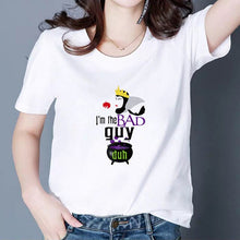 Load image into Gallery viewer, Plus Size Cool Print Tshirt Fascinating Summer Maleficent T shirt BAD GIRLS HAVE HAVE MORE FUN Harajuku Funny Graphic T-shirt