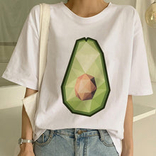 Load image into Gallery viewer, Kawaii Cartoon T-shirt Women Avocado Short Sleeve Tshirt Casual Avocado Graphic Tops Female Tee Summer Women T Shirts Tops Tee