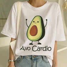 Load image into Gallery viewer, Kawaii Cartoon T-shirt Women Avocado Short Sleeve Tshirt Casual Avocado Graphic Tops Female Tee Summer Women T Shirts Tops Tee