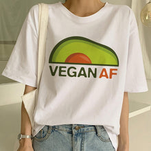 Load image into Gallery viewer, Kawaii Cartoon T-shirt Women Avocado Short Sleeve Tshirt Casual Avocado Graphic Tops Female Tee Summer Women T Shirts Tops Tee