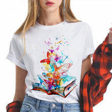 Load image into Gallery viewer, Lungs Flowers women t shirt Funny femme tshirt fashion ulzzang short sleeve female harajuku t-shirt Oversize