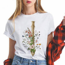 Load image into Gallery viewer, Lungs Flowers women t shirt Funny femme tshirt fashion ulzzang short sleeve female harajuku t-shirt Oversize