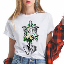 Load image into Gallery viewer, Lungs Flowers women t shirt Funny femme tshirt fashion ulzzang short sleeve female harajuku t-shirt Oversize