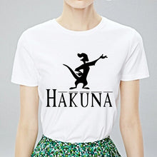 Load image into Gallery viewer, Summer HAKUNA MATATA English Print Female T-shirt Loose Handsome With Harajuku T shirt Funny Taste Cool Neutral T-shirt Tshirt