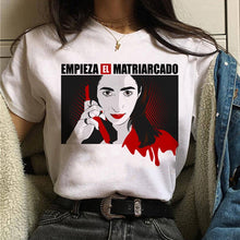 Load image into Gallery viewer, Maycaur La Casa De Papel Tshirt Money Heist Tees TV Series T Shirt Women Short Sleeve House of Paper Funny Female T-Shirt Tops