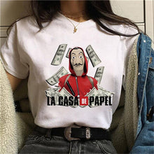 Load image into Gallery viewer, Maycaur La Casa De Papel Tshirt Money Heist Tees TV Series T Shirt Women Short Sleeve House of Paper Funny Female T-Shirt Tops