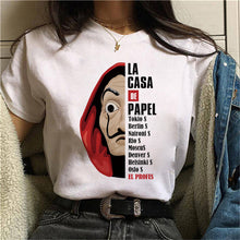 Load image into Gallery viewer, Maycaur La Casa De Papel Tshirt Money Heist Tees TV Series T Shirt Women Short Sleeve House of Paper Funny Female T-Shirt Tops
