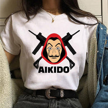 Load image into Gallery viewer, Maycaur La Casa De Papel Tshirt Money Heist Tees TV Series T Shirt Women Short Sleeve House of Paper Funny Female T-Shirt Tops