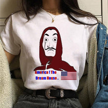 Load image into Gallery viewer, Maycaur La Casa De Papel Tshirt Money Heist Tees TV Series T Shirt Women Short Sleeve House of Paper Funny Female T-Shirt Tops