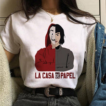 Load image into Gallery viewer, Maycaur La Casa De Papel Tshirt Money Heist Tees TV Series T Shirt Women Short Sleeve House of Paper Funny Female T-Shirt Tops