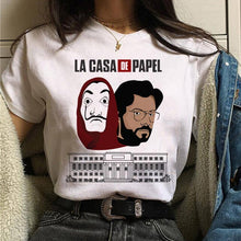 Load image into Gallery viewer, Maycaur La Casa De Papel Tshirt Money Heist Tees TV Series T Shirt Women Short Sleeve House of Paper Funny Female T-Shirt Tops