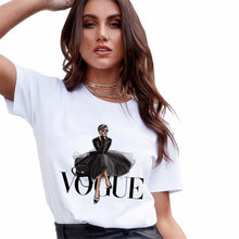 Load image into Gallery viewer, Harajuku tshirt 90s Fashion VOGUE Printed T Shirt Women Kawaii Female T-Shirt Summer Short Sleeve Tee Shirts Casual Female Tops