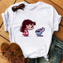 Load image into Gallery viewer, Vogue Princess Kawaii Harajuku T Shirt Women Ullzang Cute Anime T-shirt Funny Cartoon Graphic Tshirt 90s Fashion Top Tees Female