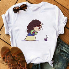 Load image into Gallery viewer, Vogue Princess Kawaii Harajuku T Shirt Women Ullzang Cute Anime T-shirt Funny Cartoon Graphic Tshirt 90s Fashion Top Tees Female