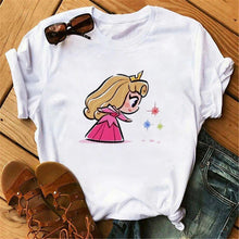 Load image into Gallery viewer, Vogue Princess Kawaii Harajuku T Shirt Women Ullzang Cute Anime T-shirt Funny Cartoon Graphic Tshirt 90s Fashion Top Tees Female