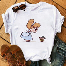 Load image into Gallery viewer, Vogue Princess Kawaii Harajuku T Shirt Women Ullzang Cute Anime T-shirt Funny Cartoon Graphic Tshirt 90s Fashion Top Tees Female