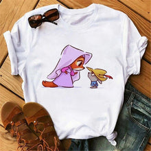 Load image into Gallery viewer, Vogue Princess Kawaii Harajuku T Shirt Women Ullzang Cute Anime T-shirt Funny Cartoon Graphic Tshirt 90s Fashion Top Tees Female