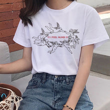 Load image into Gallery viewer, Harajuku Angel Kawaii T Shirt Women Ullzang Cute Baby Angels T-shirt 90s Graphic Aesthetic Tshirt Korean Style Top Tees Female
