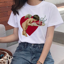 Load image into Gallery viewer, Harajuku Angel Kawaii T Shirt Women Ullzang Cute Baby Angels T-shirt 90s Graphic Aesthetic Tshirt Korean Style Top Tees Female
