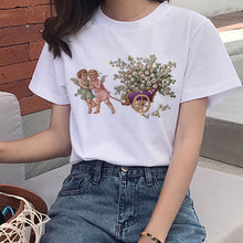Load image into Gallery viewer, Harajuku Angel Kawaii T Shirt Women Ullzang Cute Baby Angels T-shirt 90s Graphic Aesthetic Tshirt Korean Style Top Tees Female
