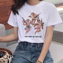 Load image into Gallery viewer, Harajuku Angel Kawaii T Shirt Women Ullzang Cute Baby Angels T-shirt 90s Graphic Aesthetic Tshirt Korean Style Top Tees Female
