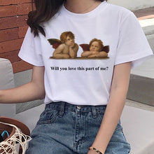 Load image into Gallery viewer, Harajuku Angel Kawaii T Shirt Women Ullzang Cute Baby Angels T-shirt 90s Graphic Aesthetic Tshirt Korean Style Top Tees Female
