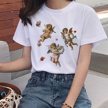Load image into Gallery viewer, Harajuku Angel Kawaii T Shirt Women Ullzang Cute Baby Angels T-shirt 90s Graphic Aesthetic Tshirt Korean Style Top Tees Female
