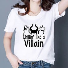 Load image into Gallery viewer, Plus Size Cool Print Tshirt Fascinating Summer Maleficent T shirt BAD GIRLS HAVE HAVE MORE FUN Harajuku Funny Graphic T-shirt
