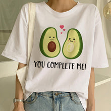 Load image into Gallery viewer, Kawaii Cartoon T-shirt Women Avocado Short Sleeve Tshirt Casual Avocado Graphic Tops Female Tee Summer Women T Shirts Tops Tee
