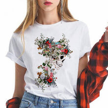 Load image into Gallery viewer, Lungs Flowers women t shirt Funny femme tshirt fashion ulzzang short sleeve female harajuku t-shirt Oversize
