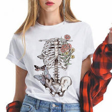 Load image into Gallery viewer, Lungs Flowers women t shirt Funny femme tshirt fashion ulzzang short sleeve female harajuku t-shirt Oversize

