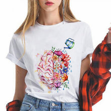 Load image into Gallery viewer, Lungs Flowers women t shirt Funny femme tshirt fashion ulzzang short sleeve female harajuku t-shirt Oversize
