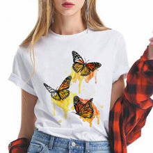 Load image into Gallery viewer, Lungs Flowers women t shirt Funny femme tshirt fashion ulzzang short sleeve female harajuku t-shirt Oversize
