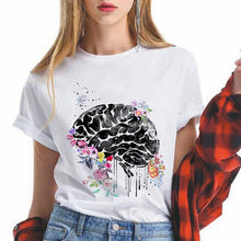 Load image into Gallery viewer, Lungs Flowers women t shirt Funny femme tshirt fashion ulzzang short sleeve female harajuku t-shirt Oversize

