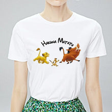 Load image into Gallery viewer, Summer HAKUNA MATATA English Print Female T-shirt Loose Handsome With Harajuku T shirt Funny Taste Cool Neutral T-shirt Tshirt
