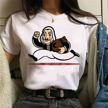 Load image into Gallery viewer, Maycaur La Casa De Papel Tshirt Money Heist Tees TV Series T Shirt Women Short Sleeve House of Paper Funny Female T-Shirt Tops

