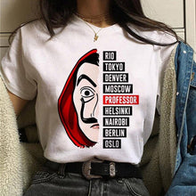 Load image into Gallery viewer, Maycaur La Casa De Papel Tshirt Money Heist Tees TV Series T Shirt Women Short Sleeve House of Paper Funny Female T-Shirt Tops

