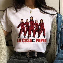 Load image into Gallery viewer, Maycaur La Casa De Papel Tshirt Money Heist Tees TV Series T Shirt Women Short Sleeve House of Paper Funny Female T-Shirt Tops
