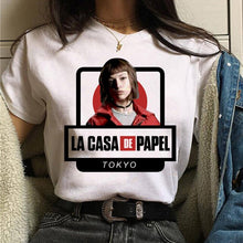 Load image into Gallery viewer, Maycaur La Casa De Papel Tshirt Money Heist Tees TV Series T Shirt Women Short Sleeve House of Paper Funny Female T-Shirt Tops
