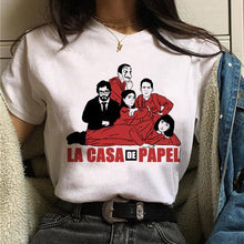 Load image into Gallery viewer, Maycaur La Casa De Papel Tshirt Money Heist Tees TV Series T Shirt Women Short Sleeve House of Paper Funny Female T-Shirt Tops
