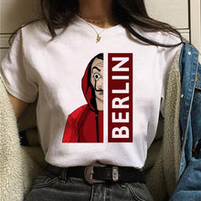 Load image into Gallery viewer, Maycaur La Casa De Papel Tshirt Money Heist Tees TV Series T Shirt Women Short Sleeve House of Paper Funny Female T-Shirt Tops
