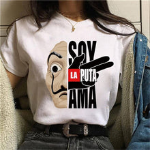 Load image into Gallery viewer, Maycaur La Casa De Papel Tshirt Money Heist Tees TV Series T Shirt Women Short Sleeve House of Paper Funny Female T-Shirt Tops
