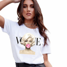 Load image into Gallery viewer, Harajuku tshirt 90s Fashion VOGUE Printed T Shirt Women Kawaii Female T-Shirt Summer Short Sleeve Tee Shirts Casual Female Tops
