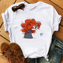 Load image into Gallery viewer, Vogue Princess Kawaii Harajuku T Shirt Women Ullzang Cute Anime T-shirt Funny Cartoon Graphic Tshirt 90s Fashion Top Tees Female
